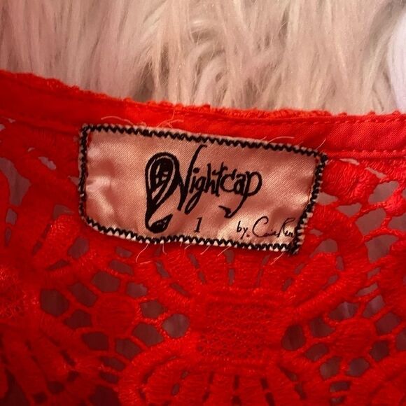 𝅺nightcap Tulum Cutout lace trim mini dress - Picture 9 of 10